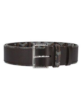 Goyard | Accessories | Goyard Herringbone Leather Belt Black  display picture 1
